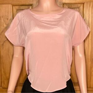 NWOT Separate Issue Vintage 80s Lightweight Short Sleeve Top Pink Size S Small